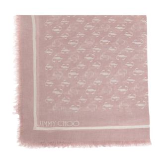 Jimmy Choo London Sciarpa Monogram - - Accessories - Donna - Rosa - ONE SIZE