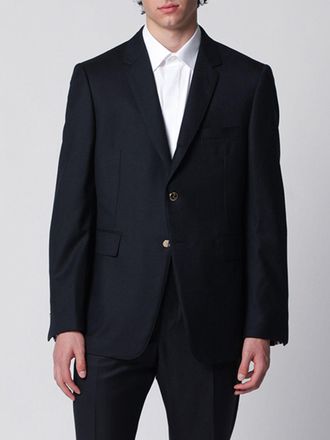 Thom Browne Blazer monopetto in lana con iconica banda 4-Bar