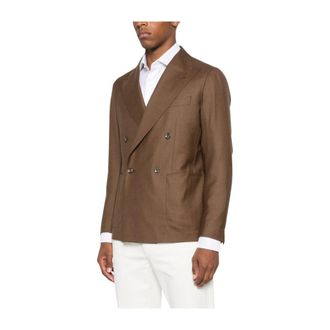 Tagliatore Jassen, Heren, Bruin, 2Xl, Wol, Herenkleding bovenkleding bruin Aw 25