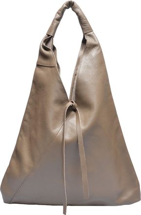 Anna Luchini Beige Rundleer Tas