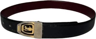 Celine Pre-owned Leren Riem - Dames - Vintage Accessoires - Zwart - ONE Size - Leer - Vintage