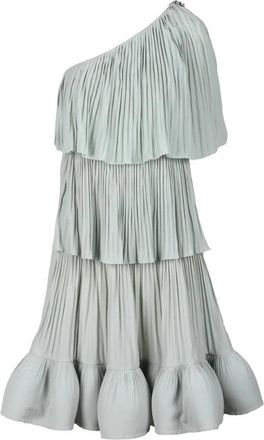 Lanvin One-Shoulder Midi Dress - Green