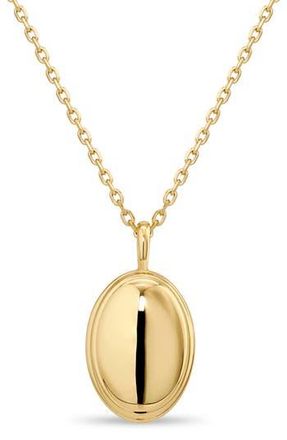Devata Contour Line Dome Pendant Necklace in Gold at Nordstrom Rack, Size 18