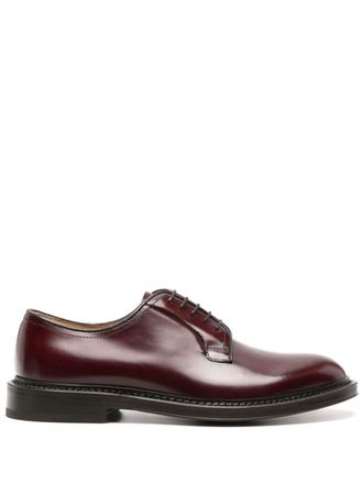 Scarosso Harry leather derby shoes - Red