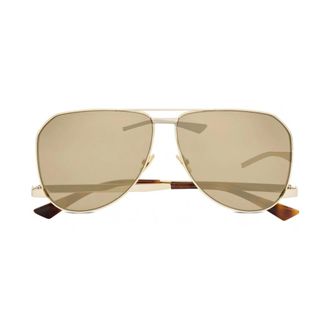 Saint Laurent Accessoires, Dames, Geel, ONE Size, Nylon, SL 690 Dust Zonnebril