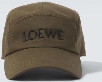 Loewe Logo embroidered cotton baseball cap