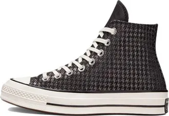 Converse (WMNS) Converse Chuck 70 Hi Houndstooth Shine - Black A04277C