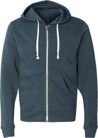 J. America Triblend Full-Zip Hooded Sweatshirt