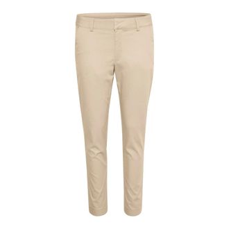 Kaffe Broeken, Dames, Grijs, 5Xl, Veren Grijs Chino Broek