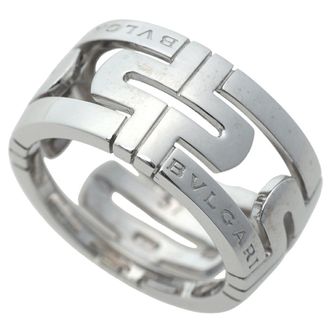 Bulgari White Gold White Gold (18K) Band Ring (Pre-Owned)