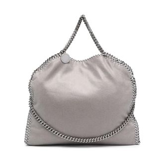 Stella McCartney Falabella Fold-Over Tote - female - Stella McCartney - Handbags - Gray - ONE SIZE - Bags