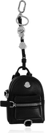 Moncler Rugzakvormige sleutelhanger - Heren - Sleutelhangers & Tashangers - Zwart - ONE Size - Leer - Accessoires