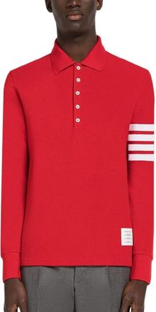 Thom Browne Collar Long Sleeve T-Shirt Red MJP137G-07976-600