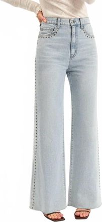 Daze Far Out Highrise Wide Leg Jeans In Lets Dance