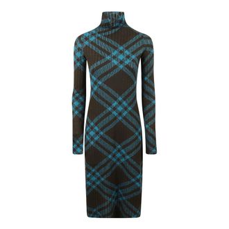 Burberry Kleedjes, Dames, Zwart, S, Wol, Gebreide Jurk