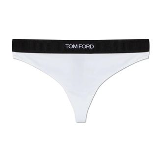 Tom Ford Modal Signature Thong - Dames - Onderbroek - Wit - L - Ondergoed