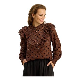 In Front IN Front, Overhemden, Dames, Bruin, S, Blouses