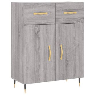 vidaXL Vidaxl - Aparador De Madera De Ingenier&iacute;a Gris Sonoma 69,5x34x90 Cm