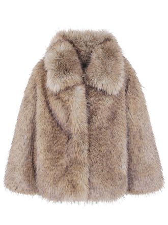 Essentiel Faux Fur Coat Kastanje
