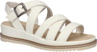 Easy Street Madeline Slingback Platform Wedge Sandal in White at Nordstrom, Size 9.5