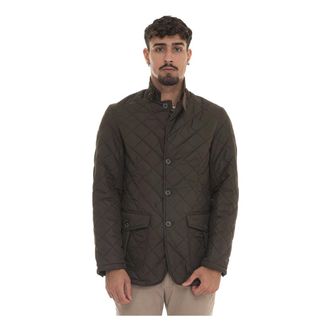 Barbour Quilted Lutz Jacket with Magnetic Fastening