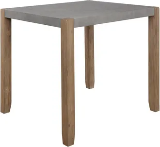 Alaterre Newport 36In Faux Concrete & Wood Counter Height Dining Table