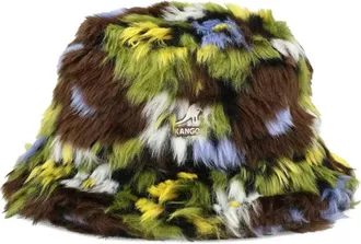 Kangol Cappello bucket a fiori - Marrone