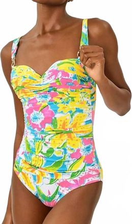 Lilly Pulitzer Solaria One Piece In Multi Lovely Lilly