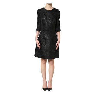 Dolce & Gabbana Midi Dresses, female, Black, Size: XS Flared A-line Mini Dress