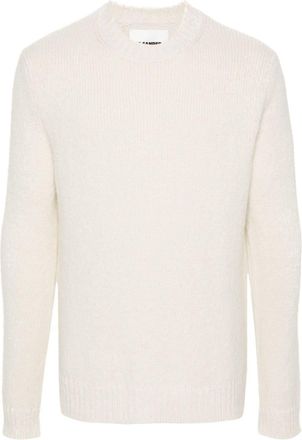 Jil Sander brushed chunky-knit jumper - men - Virgin Wool/Polyamide/Alpaca Wool - 48 - White