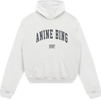 Anine Bing Harvey Hoodie Sweatshirt - Dames - Hoodies - Grijs - XS - Katoen - Hoodies & sweatvesten