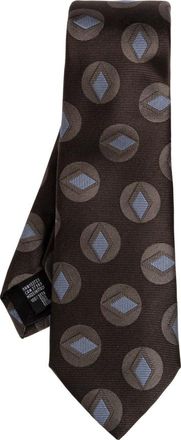 Giorgio Armani Accessoires, Heren, Bruin, ONE Size, Zijde Das