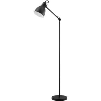 Eglo Piantana Vintage Priddy Acciaio Nero 1 Luce E27