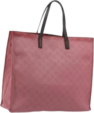 Gucci Pre-owned Tote Bags, female, Pink, Size: ONE SIZE Pre-owned Vintage Tote Bag