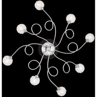 Dmora L&aacute;mpara De Pared Chivasso, Estructura De Vidrio, Plata