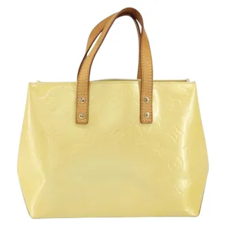 Louis Vuitton Reade Monogram Vernis Yellow Patent_Leather Handbag (Pre-Owned)
