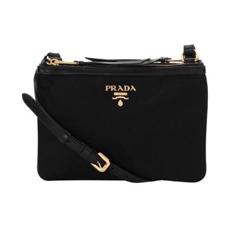 Prada Kleine Crossbodytas - Dames - Schoudertassen - Zwart - ONE Size - Nylon - Tassen