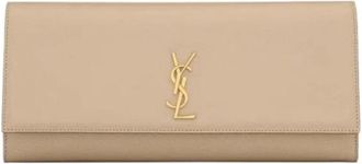Saint Laurent Kate Clutch - female - Saint Laurent - Shoulder Bags - Beige - ONE SIZE - Bags