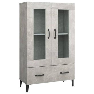 Berkfield Home Highboard Concrete Grey 70x31x115 cm Engineered Wood | Size: 70 x 31 x 115 cm