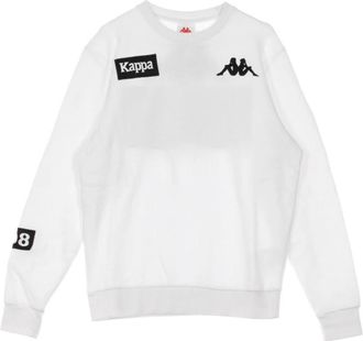 Kappa Witte Crewneck Sweatshirt voor Mannen - Heren - Sweatshirts - Wit - XL - Hoodies & sweatvesten