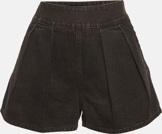 Missoni Grey Denim Pleated Shorts