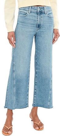 Paige Anessa with Twisted Outseam Panel Raw Hem in Explorer Womens Jeans Explorer : 24 27, Cotton/Denim/Polyester