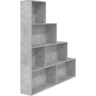 vidaXL Vidaxl - Book Cabinet/Room Divider Concrete Grey 155x24x160 cm Engineered Wood