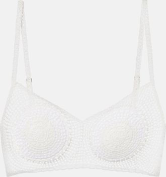 Magda Butrym Reggiseno in cotone crochet