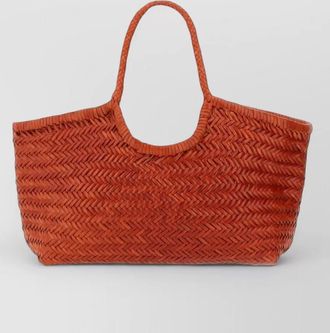 Dragon Diffusion nantucket woven tote bag dual handles