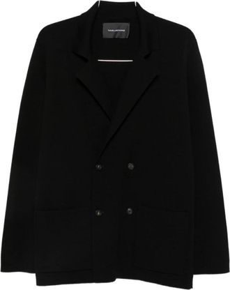 Tagliatore Jacket van scheerwol - Heren - Blazers - Zwart - M - Wol - Jassen
