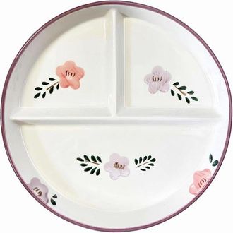 OEM Plato De Cer&aacute;mica Para Dietas Con 3 Compartimentos, Plato De Porcelana Para Reequilibrar La Alimentaci&oacute;n, Platos Divididos Para Bajar De Peso
