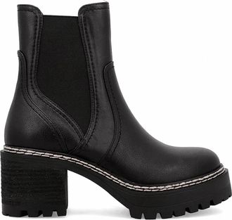 Mia Shoes Womens Maria Chunky Heeled Bootie In Black