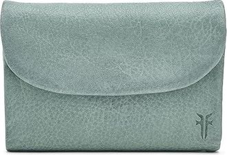 Frye Nora Knotted Small Wallet Wallet Womens Handbags Light Sky, Canvas/Cotton/Leather