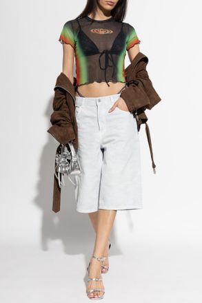 Casablanca Transparent Top, Womens, Green